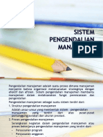 Sistem Pengendalian Manajemen