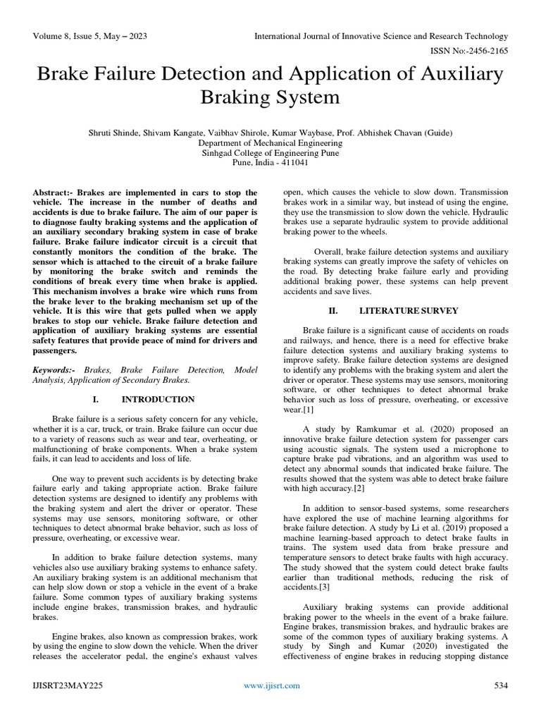 Auxiliary Braking Systems Overview | PDF