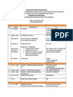 Susunan Acara Muscab Dan Seminar 2022