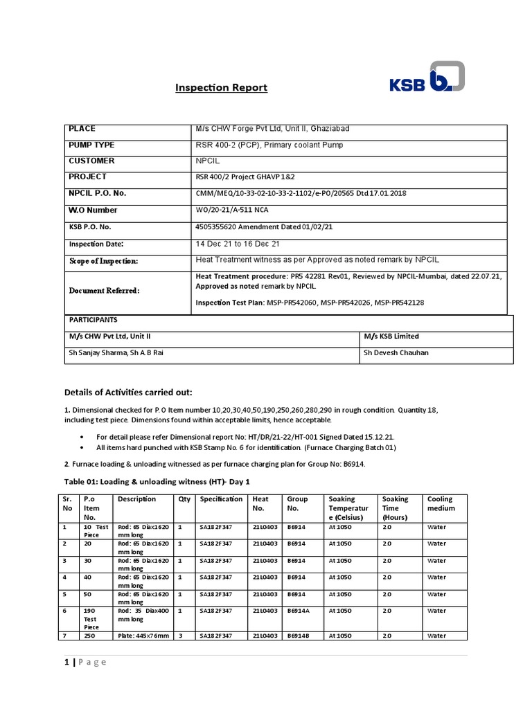 CHW Format | PDF | Heat Treating | Chemistry