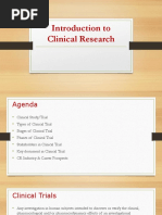 1 - Introduction To Clinical Research & Phases in CR