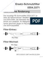 Testo Spare Dirt Filter Technical Modification