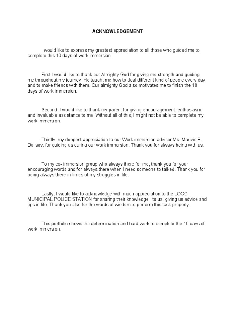 Acknowledgement (M) | PDF