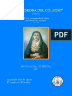 Santa Misa de Fiesta: La Dolorosa Del Colegio. Subsidio 2023