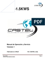 CASTEL - Transmisor ETS-1.5K - Manual de Operación y Servicio, Volumen 1