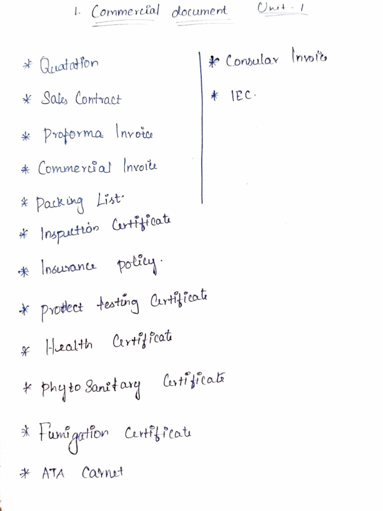 EXIM Documents | PDF
