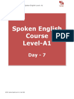 Spoken English Level A1 (Day 7)