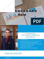 Psikologi Industri (Perencanaan SDM) Isa Wahyudi 23 Feb