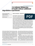 Deep Learning To Estimate Lithium-Ion Battery State of Health Without Additional Degradation Experiments