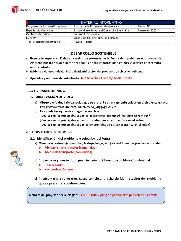 Emprendimiento Social y Sostenible 2023 | PDF | Iniciativa empresarial ...
