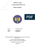 Modul Ajar Teks Laporan Hasil Observasi Elemen Menulis: Nama: Ary Prasetya, S.PD No PPG: 201503026770 Nim: 22221299070