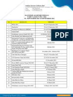 Kalender Akademik 2021 - 2022