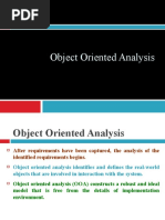 Object Oriented Analysis