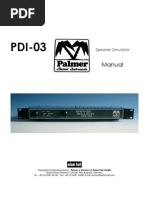 Download Palmer PDI-03 Manual by Fernando Gmez SN64661204 doc pdf