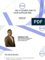 Presentation - Creating A Clearer Lens To Your Supplier Risks - Sarbajit Sen