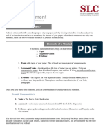 How to Write a Thesis Statement