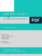 Study Skills - Lesson 4