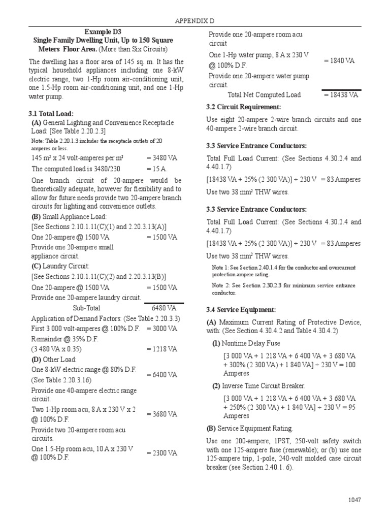 Electrical Load Calculation Guide | PDF | Science & Mathematics