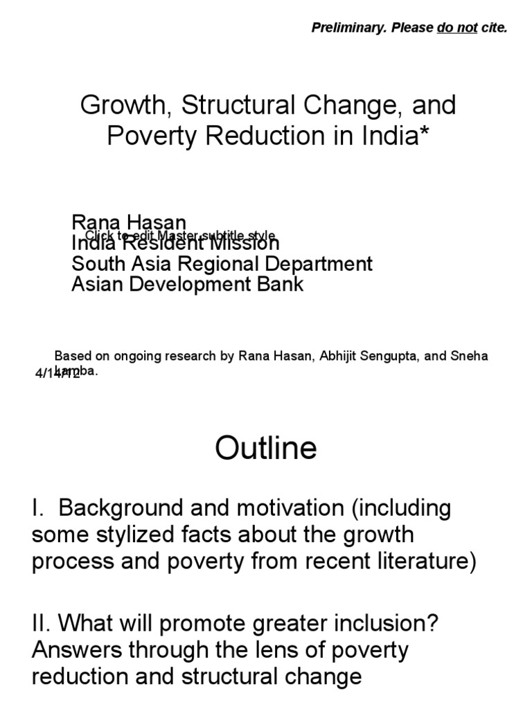 India’s Growth, Poverty, and Inclusion Insights | PDF | Economic Growth ...