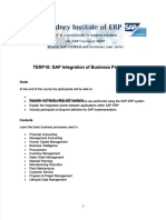 PDF Terp10 Sap Integration of Business Processes Outline PDF - Compress