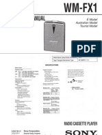 Service Manual: WM-FX1