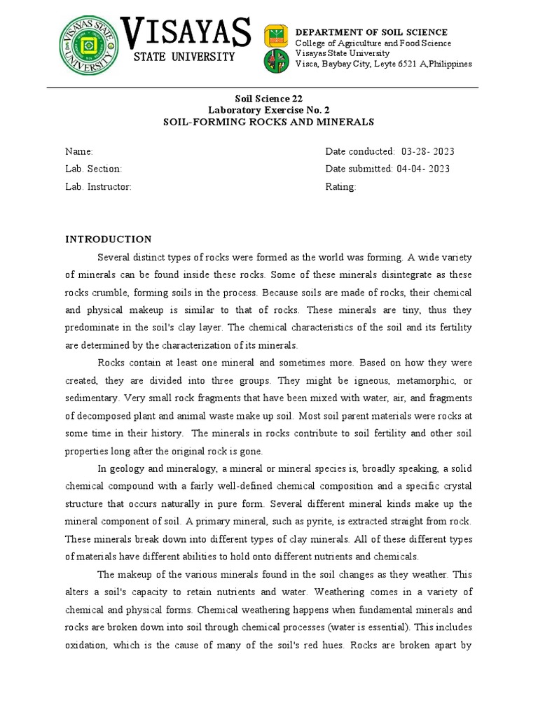 SOIL MINERALOGY GENESIS AND CLASSIFICATION NOTES PDF visual data 8