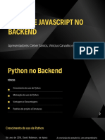 Python e javascript no backend