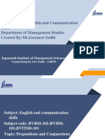 Prepositions and Conjunctions