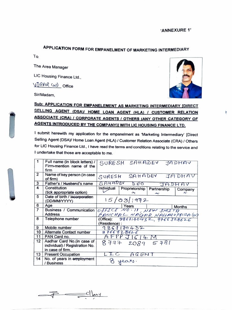 application-for-empanelment-as-marketing-intermediary-pdf-identity