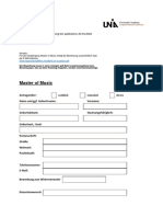 Zulassungsantrag Master PDF 2022