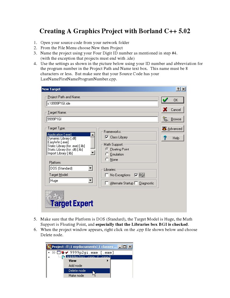 Borland C++ 5.02 Project Guide | PDF | Art | Computers