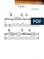 Music transcription of B Dorian by Robbie Calvo