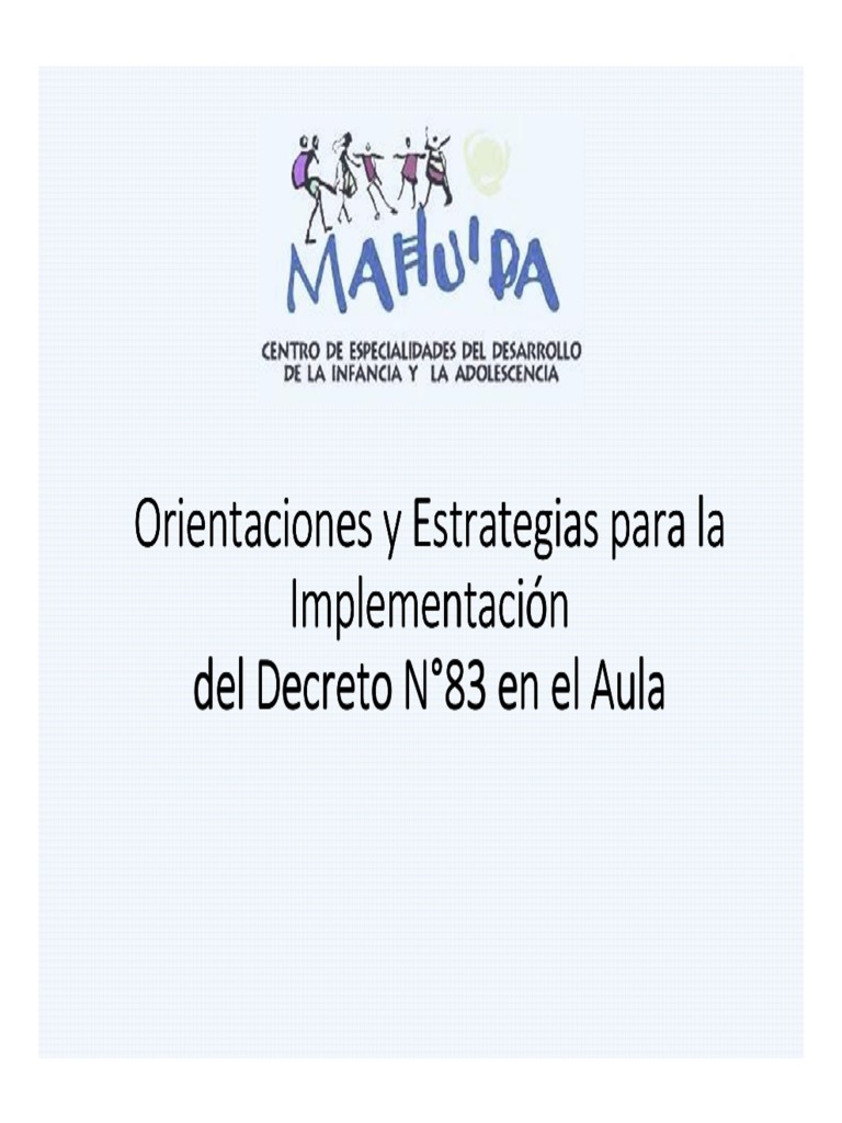 Implementación del Decreto 83 en Aulas Inclusivas | PDF | Plan de ...