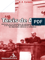 V.I. Lenin - Tesis de Abril (Informe en La Asamblea de Delegados Bolcheviques)