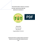 Laporan Prak - Kimia Analisis II Pertemuan1 - Alma Nurul Sopia 20012015