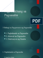 Mga Hakbang Sa Pagsasalin