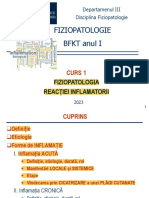 Bfkt Curs 01 2023 Fiziopatologia Reactiei Inflamatorii