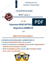BFKT - LP - 06 - 2023 - Explorarea SERIEI ERITROCITARE