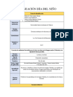 Planeación Día Del Niño. 4toc