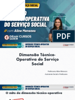Segunda Do Serviço Social - Dimensão Técnico-Operativa Do Serviço Social Com Aline Menezes