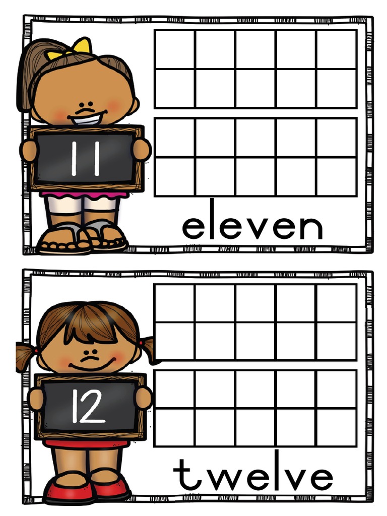 Number Symbols Names 20 Frame | PDF