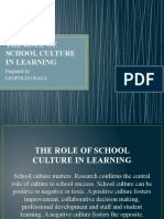 The Role of School Culture in Learning