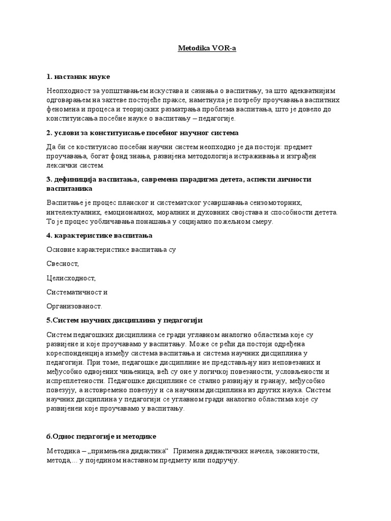 METODIKA | PDF