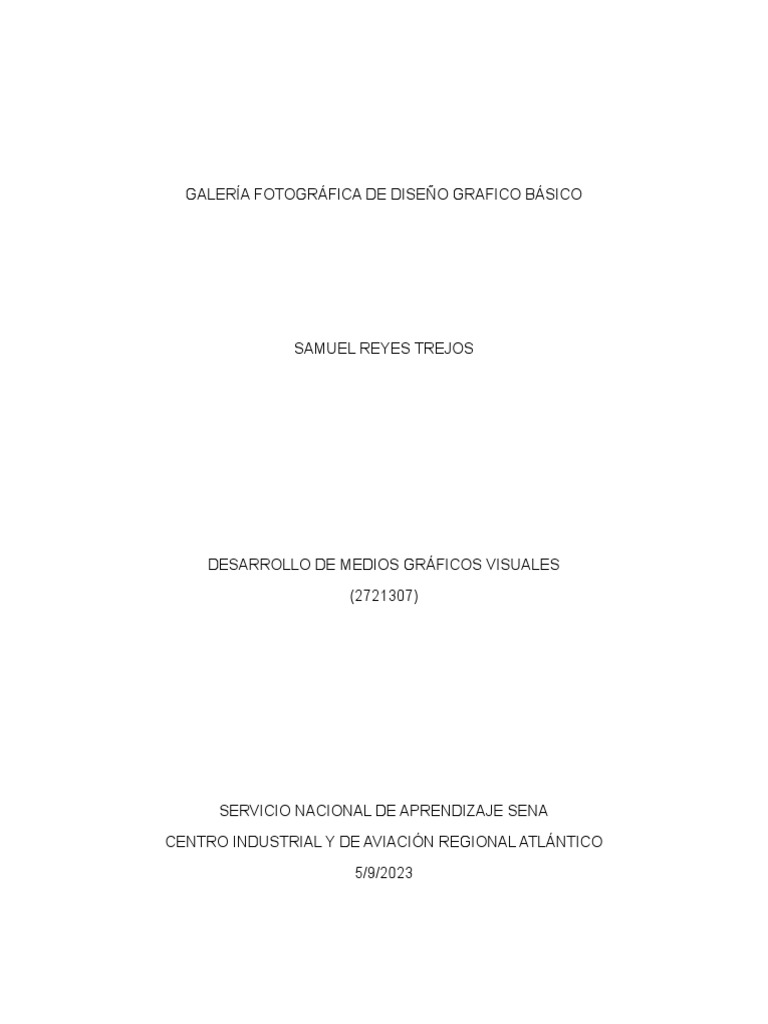 Galería Fotográfica de Diseño Básico | PDF