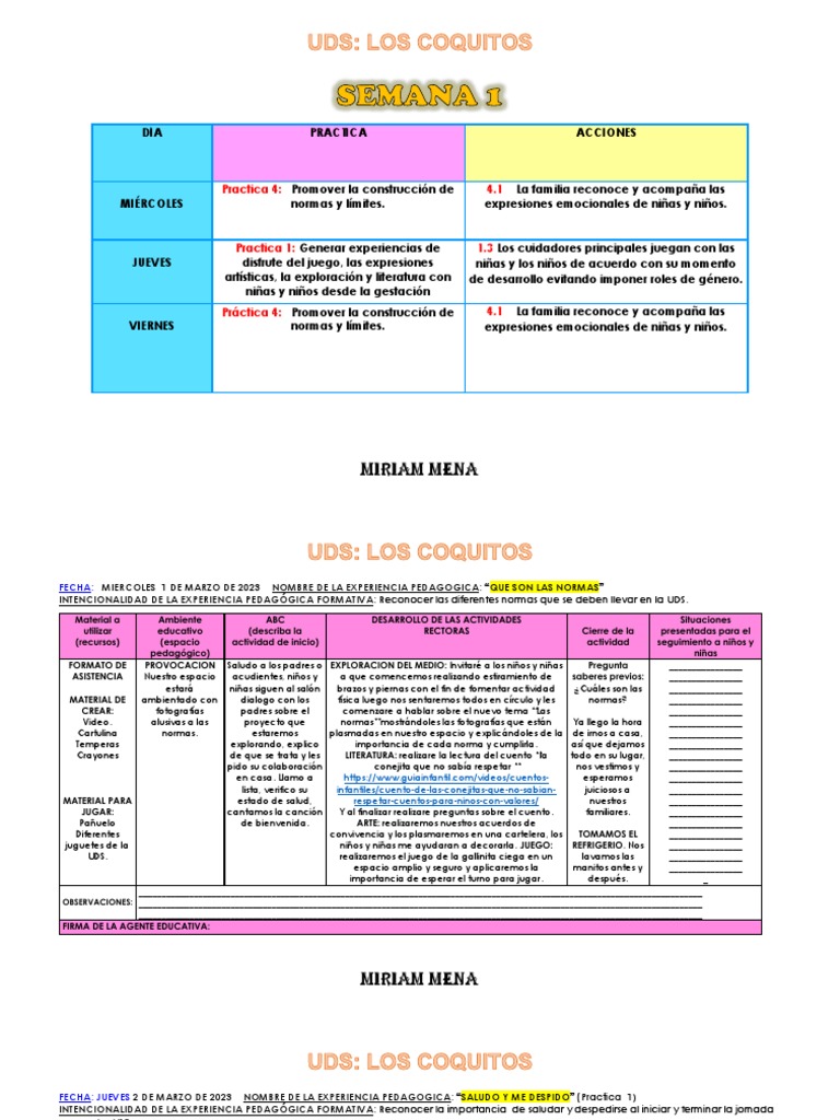 Planeaciones de Marzo PDF