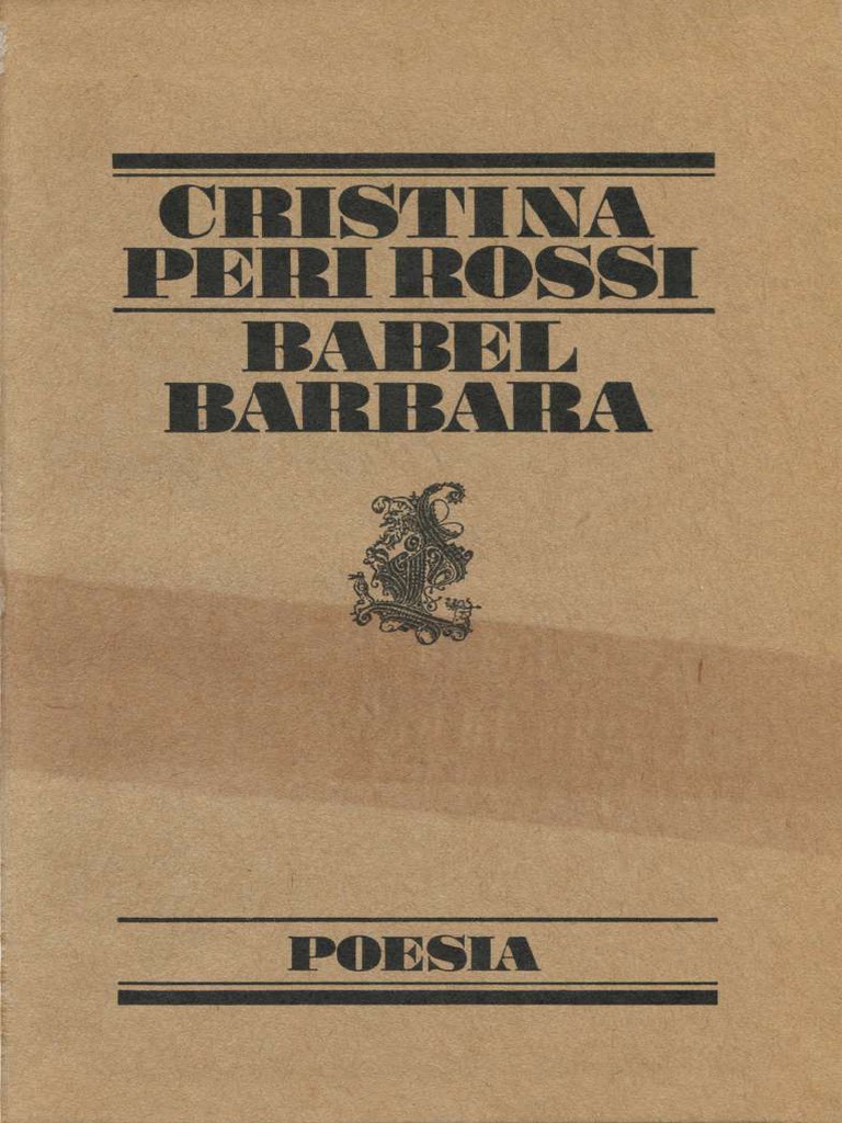 Peri Rossi Cristina Babel Bárbara PDF