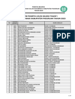 Upload - Pengumuman TAHAP 1 FX