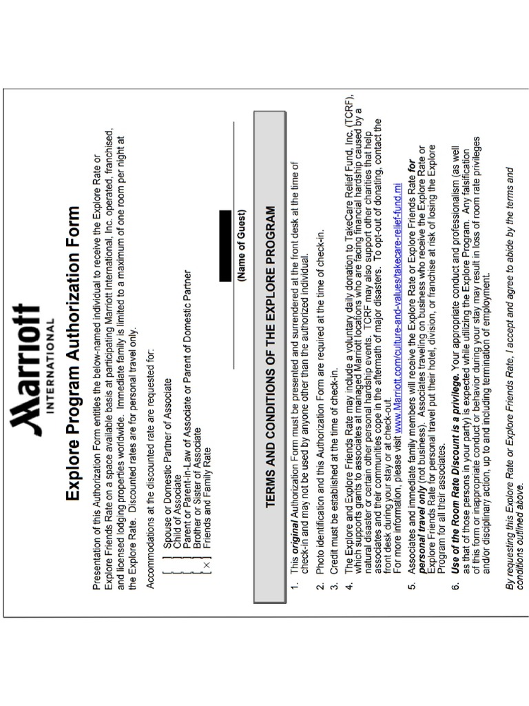 Marriott Friends Family Program - PNG | PDF