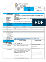 Name of Teacher: Section: Learning Area: Time: Grade Level: Date: I. Objectives