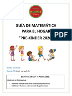 Guía Pensamiento Matemático PK 10 A 14 - 08